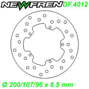 Bremsscheibe DF.4012-A  200/107/96 x 6.5 mm Gilera Malaguti F12 Piaggio ET4/FREE PTT/Fly 125 Ersatzteile Balsthal