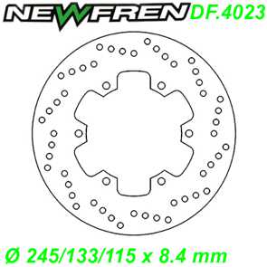 Bremsscheibe DF.4023-A  245/133/115 x 8.4 mm Ducati Italjet JUPITER MBK YP SKYLINER Yamaha MAJESTY Ersatzteile Balsthal