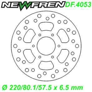 Bremsscheibe DF.4053-A  220/80.1/57.5 x 6.5 mm Cagiva MITO PRIMA R Derbi GPR R 50 75cc Ersatzteile Balsthal