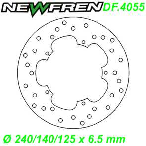 Bremsscheibe DF.4055-A  240/140/125 x 6.5 mm Gilera NEXUS Piaggio BEVERLY MP3 SUPER EXAGON X8 X9 Ersatzteile Balsthal