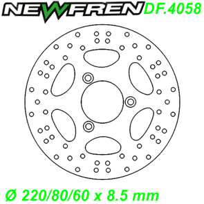 Bremsscheibe DF.4058-A  220/80/60 x 8.5 mm Malaguti F 18 WARRIOR 125 150cc Ersatzteile Balsthal