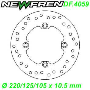 Bremsscheibe DF.4059-A  220/125/105 x 10.5 mm Honda @ NES DYLAN SES PSI SH 125 150cc Ersatzteile Balsthal