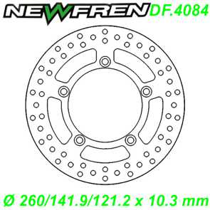 Bremsscheibe DF.4084-A  260/141.9/121.2 x 10.3 mm Suzuki BURGMAN AN 250 400 650cc Ersatzteile Balsthal