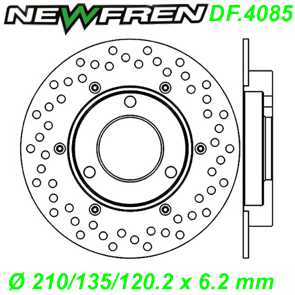 Bremsscheibe DF.4085-A  210/135/120.2 x 6.2 mm Suzuki BURGMAN AN 250 400cc Ersatzteile Balsthal