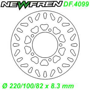 Bremsscheibe DF.4099-A  220/100/82 x 8.3 mm Yamaha CYGNUS X NXC 125 04-06 Ersatzteile Balsthal