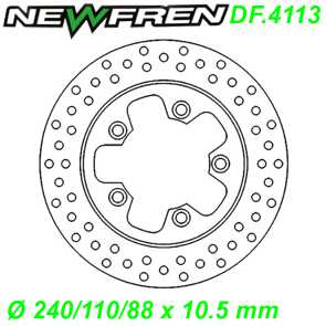 Bremsscheibe DF.4113-A  240/110/88 x 10.5 mm Kymco AGILITY DINK G-DINK NEW DINK SUPER DINK Ersatzteile Balsthal