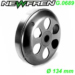 Kupplungsglocke NEWFREN G.0689  134 mm Aprilia SR Gilera Runner Typhoon Piaggio HEXAGON SKIPPER Ersatzteile Balsthal