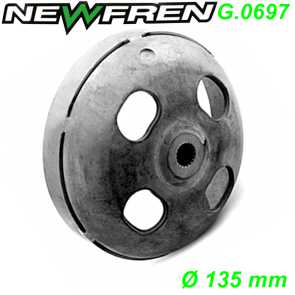 Kupplungsglocke NEWFREN G.0697  135 mm Honda FORESIGHT JAZZ Peugeot SV Piaggio X9 250cc Ersatzteile Balsthal