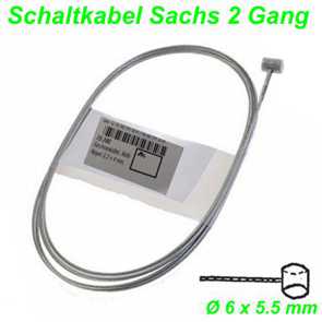 Schaltkabel Sachs 2Gang Ø 6 x 5.5 mm 1.2 x 2200 mm Innenkabel Teile Ersatzteile Parts Shop kaufen Schweiz