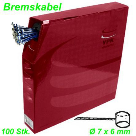 Box Bremskabel Weinmann Ø 7 x 6 mm 1.5 x 1850 mm Niro Stahl 100 Stk. Innenkabel MTB Mountain Bike Fahrrad Velo Shop kaufen Schweiz