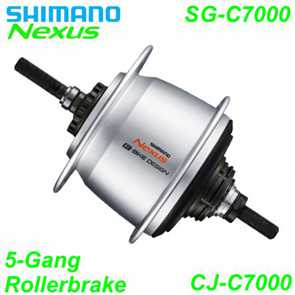 Shimano Getriebenabe Nexus 5-G. SG-C7000-5R 36-L silber Rollerbrake Ersatzteile Shop