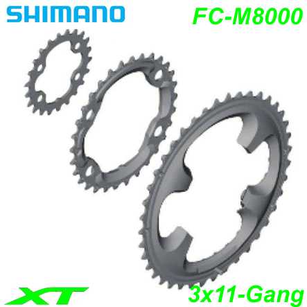 Shimano Kettenblatt FC-M8000 3x11 Fahrrad Velo E-Bike Ersatzteile