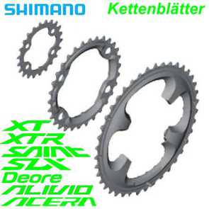 Shimano Kettenblatt XTR XT SLX Deore Alivio Acera Fahrrad Velo Bike Ersatzteile
