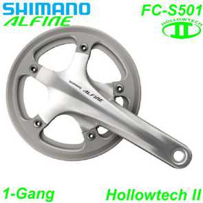 Shimano Kettenradgarnitur Hollowtech II FC-S501 silber Ersatzteile Shop Schweiz