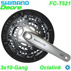 Shimano Kettenradgarnitur Octalink FC-T521 silber Ersatzteile Shop Schweiz