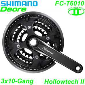 Shimano Kettenradgarnitur Hollowtech II FC-T6010-3 schwarz Ersatzteile Shop Schweiz