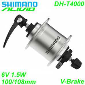 Shimano Nabendynamo DH-T4000 V-Brake 36-L 6V/1.5W silber 100/140mm Bike Fahrrad Velo Ersatzteile Shop kaufen Schweiz