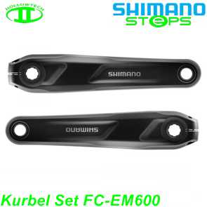 Shimano Steps Kurbel Set FC-EM600 160 165 170 175mm schwarz Hollowtech II Ersatzteile Balsthal