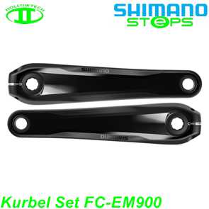 Shimano STEPS Kurbel Set FC-EM900 160/165/170/175 o/Kettenblatt schwarz Ersatzteile Balsthal
