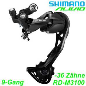 Shimano Kettenwechsel Wechsel 9 Gang RD-M3100 Acera alle Merken Elekro E- bike Mountainbike Fahrrad Velo Ersatzteile Shop Jeker Balsthal Schweiz