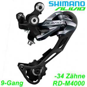 Shimano Kettenwechsel Wechsel 9 Gang RD-M4000 Alivio alle Merken Elekro E- bike Mountainbike Fahrrad Velo Ersatzteile Shop Jeker Balsthal Schweiz