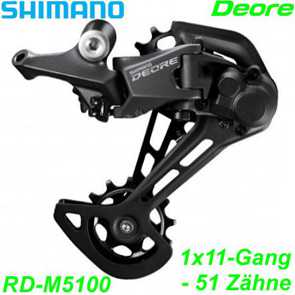 Shimano Wechsel 2x11-G. 1x10-G. RD-M5100 SGS Deore -42Zhne schwarz Top-Normal Direktmo. Box E- bike Mountainbike Fahrrad Velo Ersatzteile Shop Jeker Balsthal Schweiz