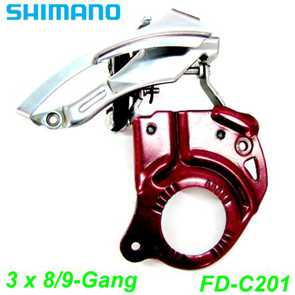Shimano Umwerfer FD-C201 3 x 8/9-Gang E- Mountainbike Fahrrad Velo Ersatzteile Shop Schweiz