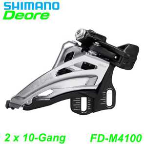 Shimano Umwerfer Deore FD-M4100-E 2 x 10-Gang E- Mountainbike Fahrrad Velo Ersatzteile Shop kaufen Schweiz