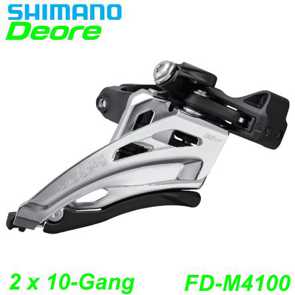 Shimano Umwerfer Deore FD-M4100-M 2 x 10-Gang E- Mountainbike Fahrrad Velo Ersatzteile Shop kaufen Schweiz