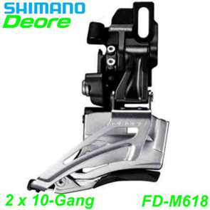 Shimano Umwerfer Deore FD-M618-D 2 x 10-Gang E- Mountainbike Fahrrad Velo Ersatzteile Shop kaufen Schweiz