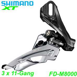 Shimano Umwerfer Deore XT FD-M8000-D 3 x 11-Gang Elektro E- Bike Mountainbike Fahrrad Velo Ersatzteile Shop Jeker Balsthal Schweiz