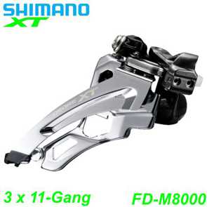 Shimano Umwerfer Deore XT FD-M8000-L 3 x 11-Gang Elektro E- Bike Mountainbike Fahrrad Velo Ersatzteile Shop Jeker Balsthal Schweiz