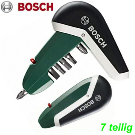 Mini Pocket Schraubendreher-Set Bosch inkl. 6 Bits