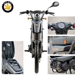 Mofa Bye Bike weiss Sattel lang one edition Jeker + Co Balsthal Schweiz