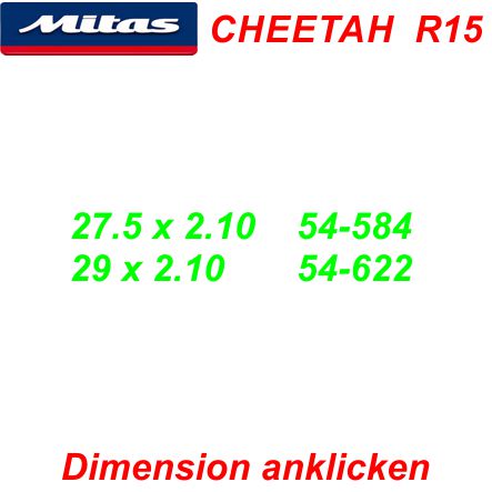 Mitas R15 Cheetah Rubena Pneu Reifen Profil und Dimension