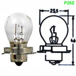 Mofa Glühlampe P26S 6 + 12 Volt Shop kaufen Schweiz