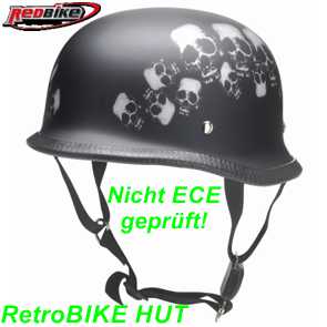 Helm REDBIKE HUT RK-300/305 Gr. S M L XL XXL SKULL FLAT BLK Ersatzteile Balsthal