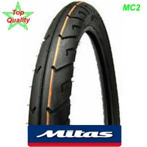 Mitas Mofa Pneu MC2 16 x 2 1/4 / 2 3/4 Slik 46J schwarz Töffli Moped Teile Ersatzteile Parts Shop kaufen Schweiz