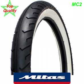 Mitas Mofa Pneu MC2 16 x 2 3/4 46J Weisswand Töffli Moped Teile Ersatzteile Parts Shop kaufen Schweiz