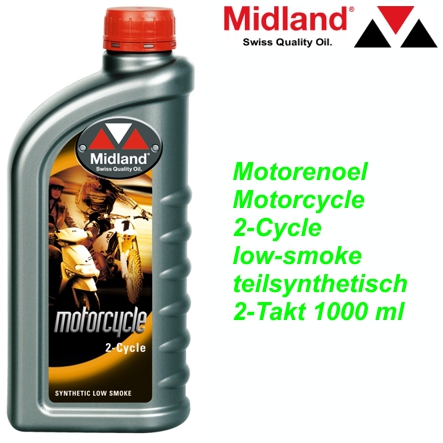 MIDLAND 2-Taktoel Motorcycle low-smoke teilsynthetisch 1000 ml Mofa Shop kaufen