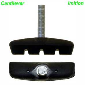 Bremsschuh komplett mit Bolzen links/rechts 55 mm per Paar DIN 79100 MTB Mountain Bike Fahrrad Velo Ersatzteile Shop Balsthal