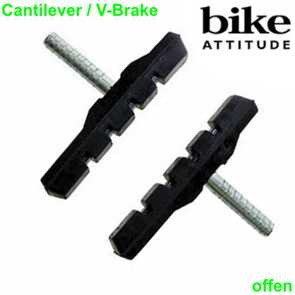 Bike Attitude Bremsschuh MTB V Brake mit Bolzen per Paar MTB Mountain Bike Fahrrad Velo Ersatzteile Shop Balsthal
