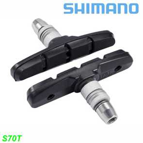 Shimano Bremsschuhe S70T BR-M570 per Paar m/Befestigungsmuttern MTB Mountain Bike Fahrrad Velo Ersatzteile Shop Balsthal
