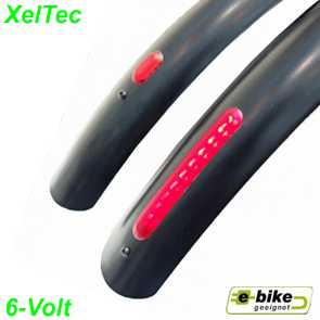 Rücklicht E-Bike XelTec WEISS-KLAR DC 6V MINI 4-LED 53302M5ASDC oem Ersatzteile Balsthal