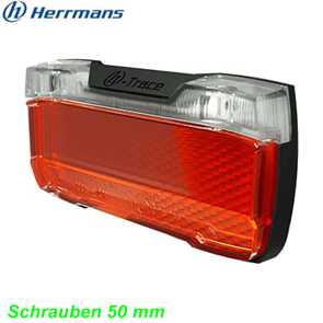 Rcklicht  H-Track 3-LED 50 mm Dynamo/Standlicht Herrmans umlaufend Ersatzteile Balsthal