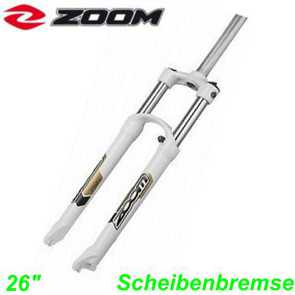 Federgabel Ahead 26 1 1/8 x 280 mm ZOOM 580 Disc Lock-out mattschwarz E-Bike Fahrrad Velo Ersatzteile Shop