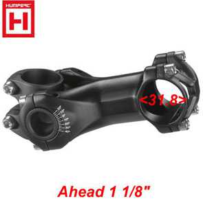 AHEAD Vorbau Humpert eco Swell 1 1/8 x 80+100+120 mm  31.8 mm -20-40 schwarz Bike Fahrrad Velo Teile Ersatzteile Parts Shop kaufen Schweiz