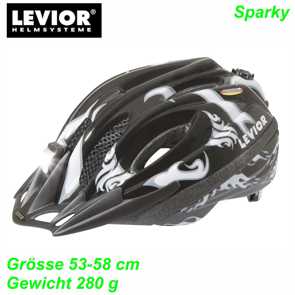 Helm LEVIOR Sparky schwarz weiss Mountain Bike Fahrrad Velo Teile Ersatzteile Parts Shop kaufen Schweiz