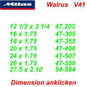 Mitas Rubena Pneu Reifen Profil und Dimension V69 Hook