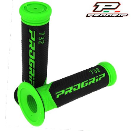 Mofa Griffe ProGrip 732-298 gr�n � 22 / 24 mm per Paar Ersatzteile Balsthal